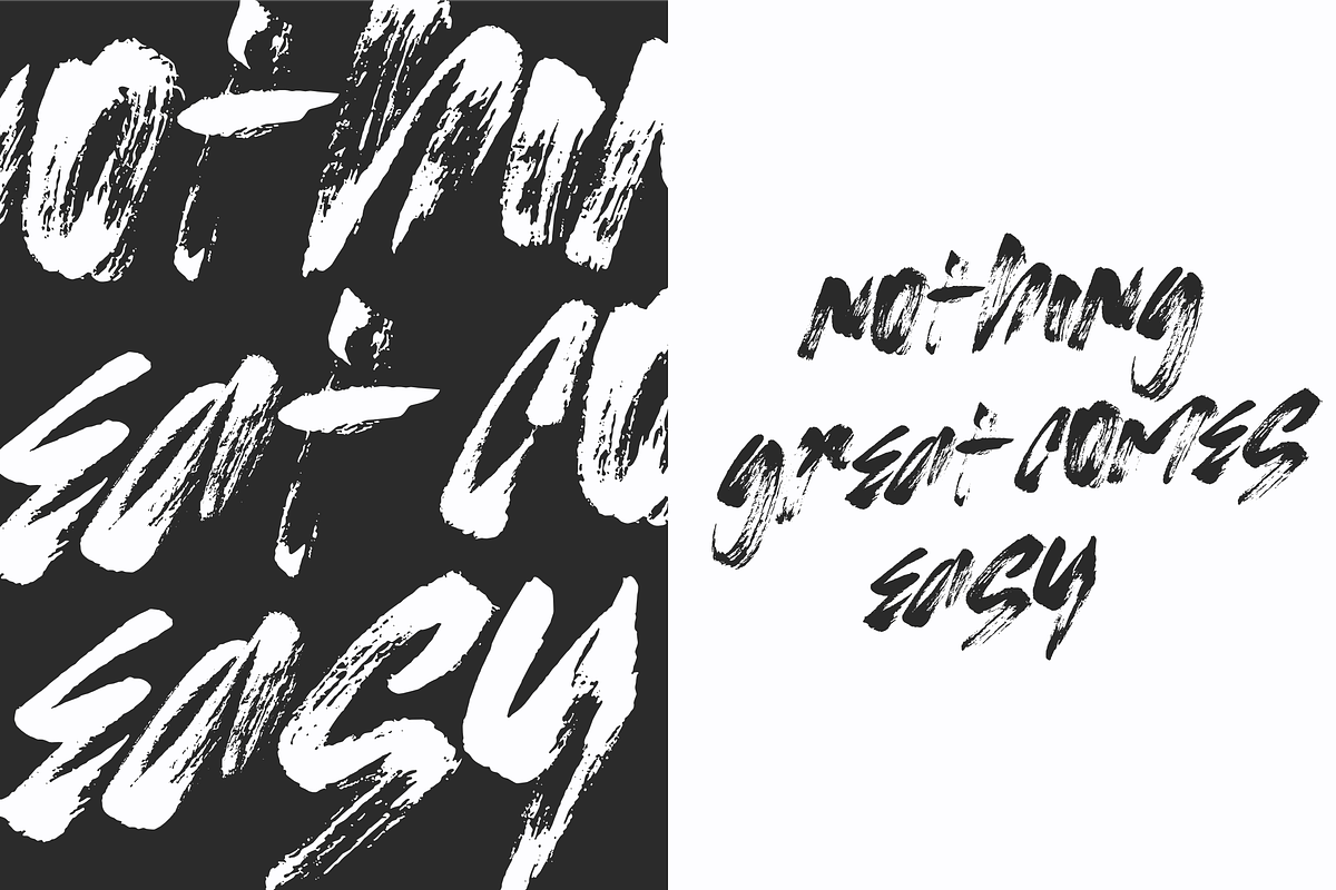 Hypebeast | Raw Brush Font, a Handwritten Font by Ardana Creative (Photo 12 of 15)