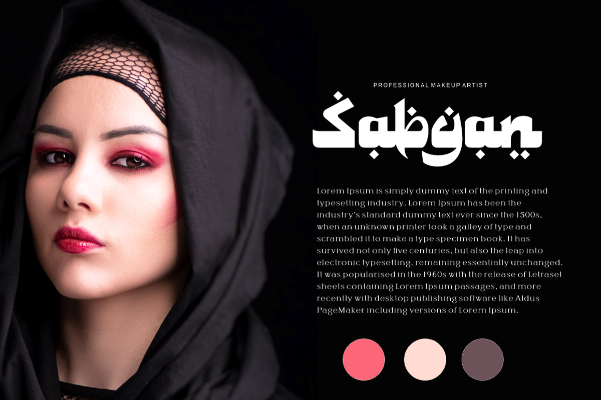 Sunia Rabica - arabic style font, a Sans Serif Font by Joko Setiono (Photo 5 of 7)