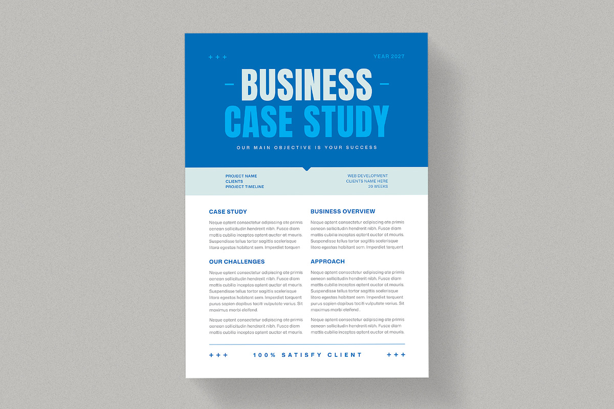 Case Study Flyer | MS Word preview 2