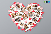 Love Heart Photo Collage Template, a Social Media Template by DesignerCandies (Thumbnail 5 of 5)