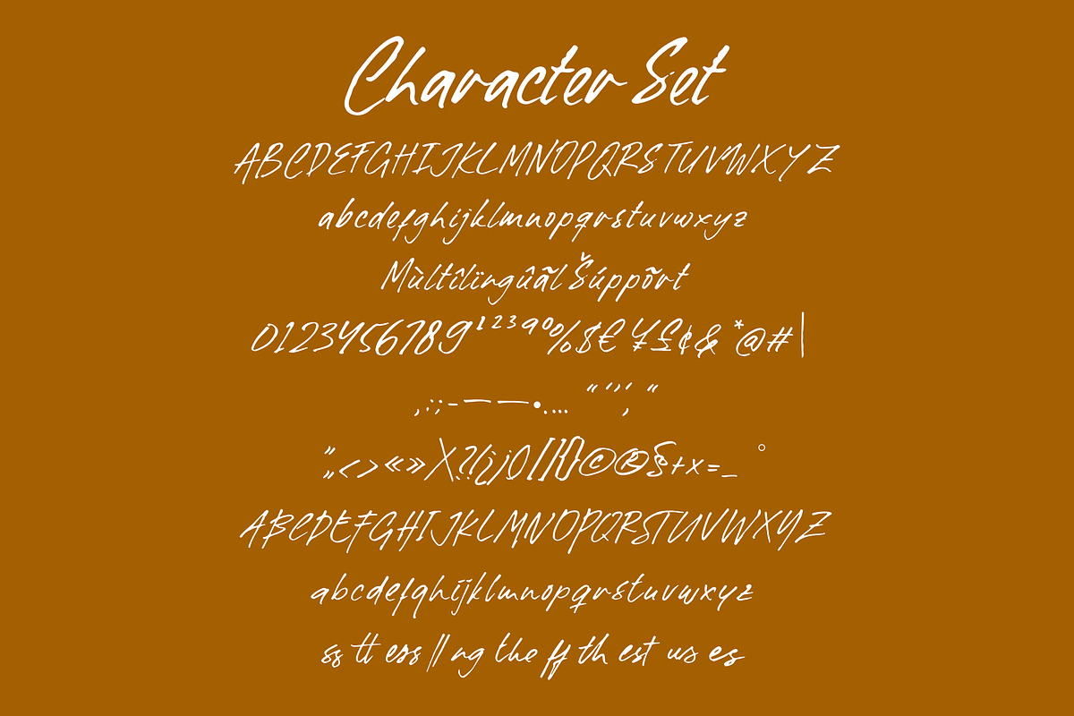 Montagne et Rivière, a Handwritten Font by VASTARD STUDIO (Photo 9 of 12)