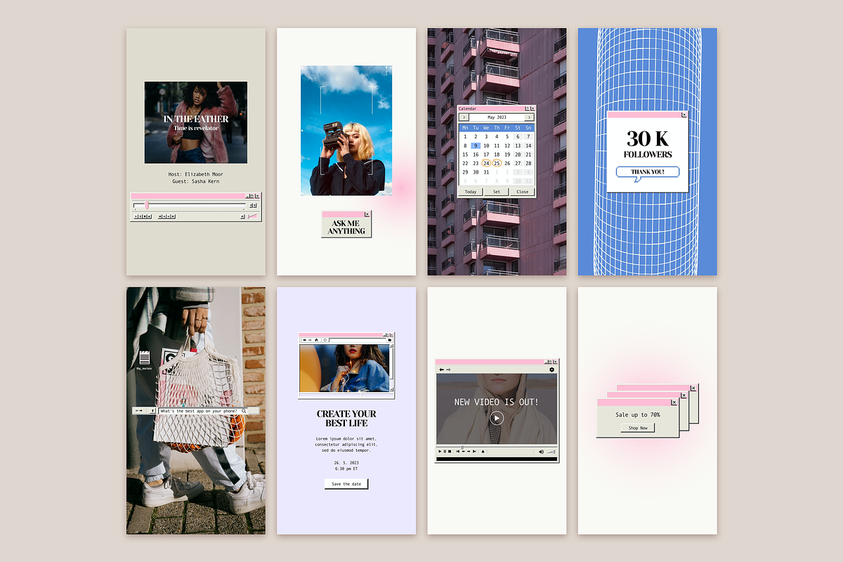 Retro Instagram Template, a Social Media Template by Bonumo (Photo 11 of 16)