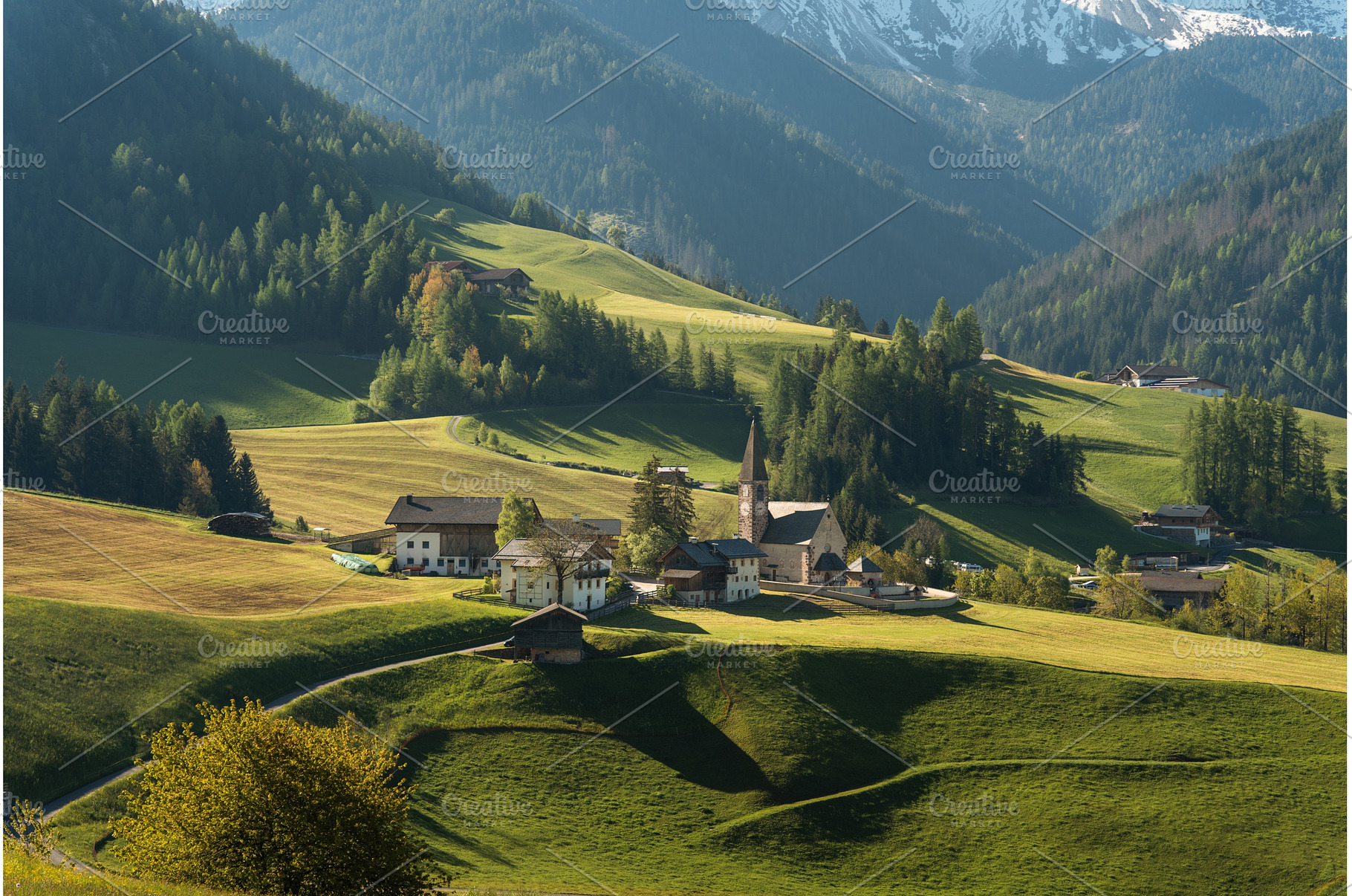 Visit Italy. Santa Maddalena wakes, a Nature Photo by AD Stock Images