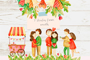 Valentines Day watercolor Set, an Illustration by annasokol_ (Thumbnail 4 of 12)