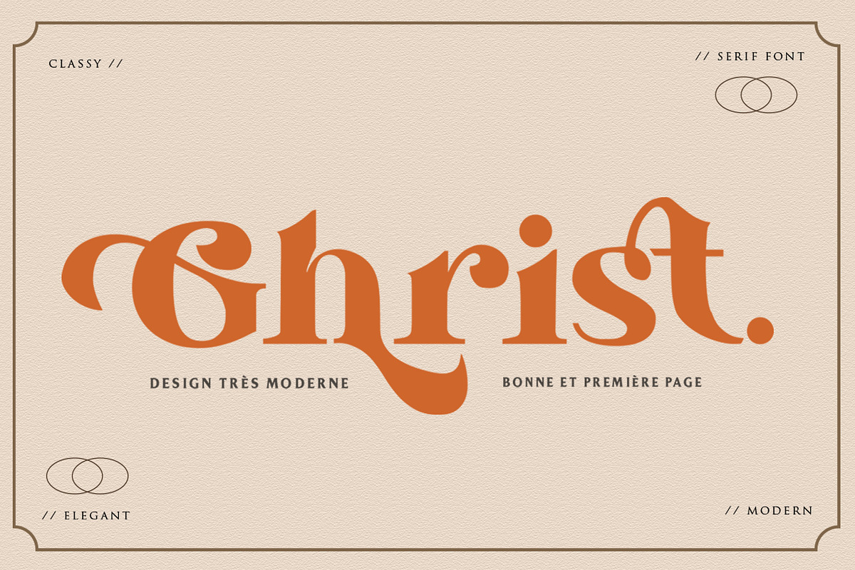 Ghrist - Intro Sale 40% Off, a Serif Font by Vultype Co. (Photo 1 of 11)