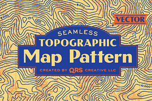 Topographic Map Pattern Vector