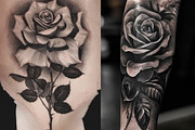 16k Rose tattoo bundle, a Nature Photo by ProcreateInk (Thumbnail 9 of 9)