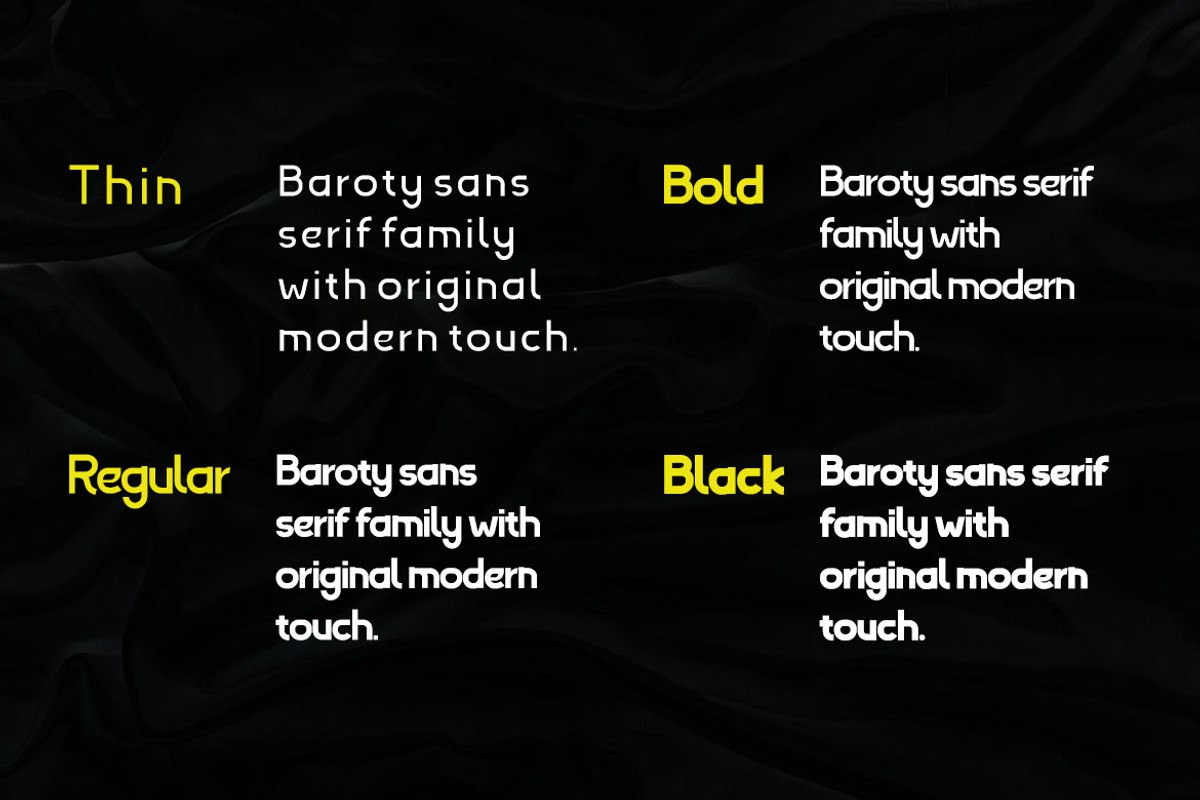 Baroty, a Sans Serif Font by twinstd (Photo 2 of 11)