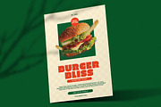Burger Restaurant Retro Style, a Flyer Template by Attype (Thumbnail 2 of 4)
