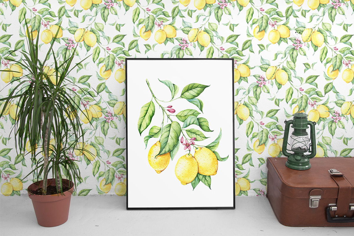 Watercolor Lemons Set, an Illustration by Imaginasty (Photo 6 of 6)