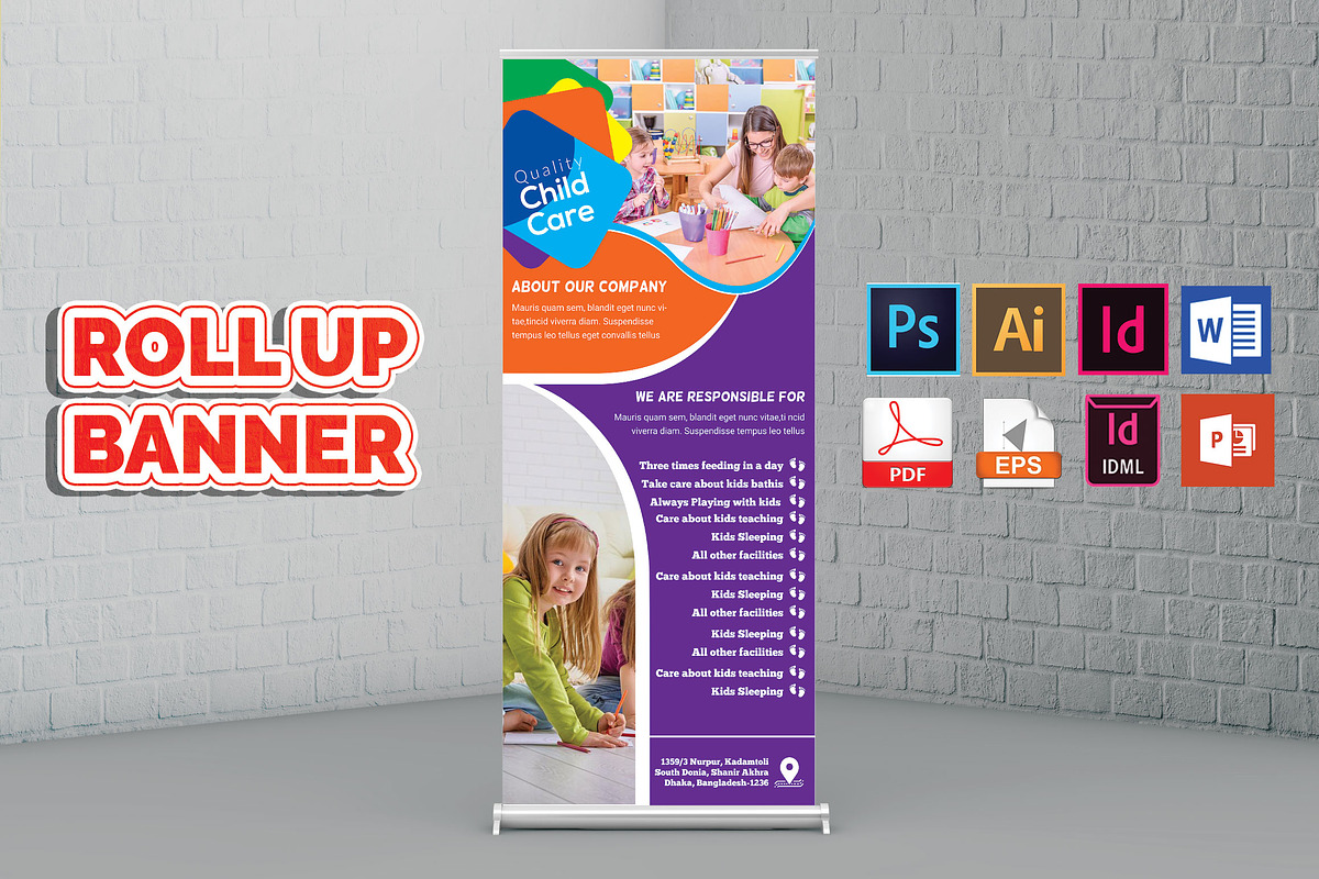 Baby Care Roll Up Banner Vol-01, a Flyer Template by Imagine Design Studio