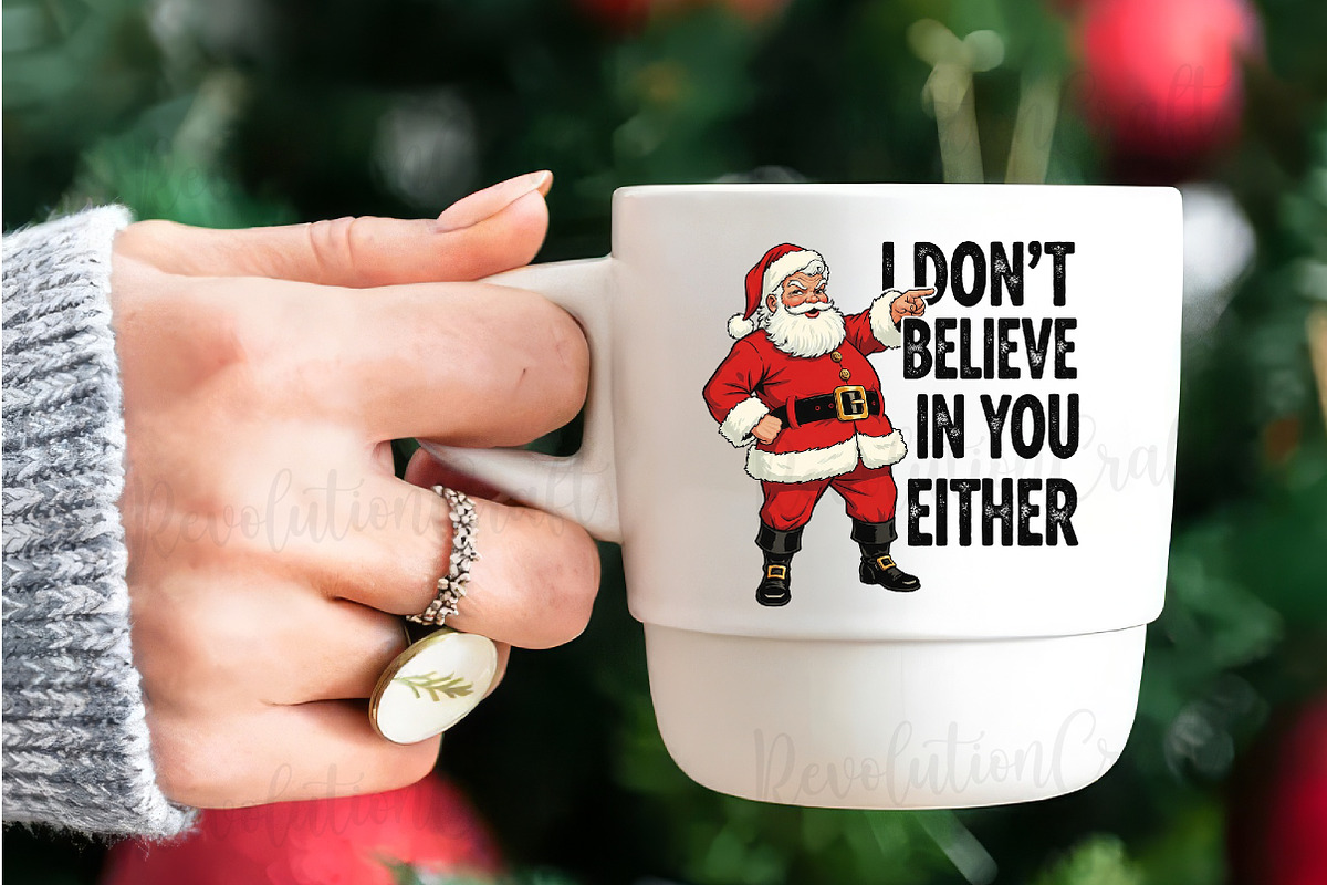 Funny Christmas Santa Claus Png, an Illustration by OK Design (Photo 3 of 4)