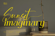 Sunset Imaginary, a Script Font by din-studio.com (Thumbnail 1 of 10)