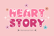Heart Story - Cartoon Font Types, a Font by KiddoGlyphs Studio (Thumbnail 1 of 3)