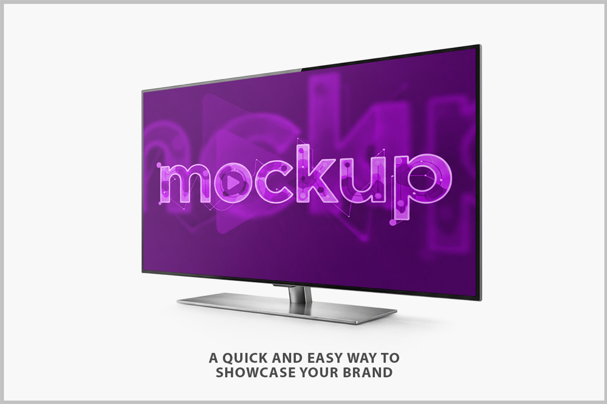 Smart TV Screen Mockup PSD, a Mockup by Bruno's Shop (Photo 4 of 4)
