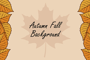 Maple Leaves Border Fall Background