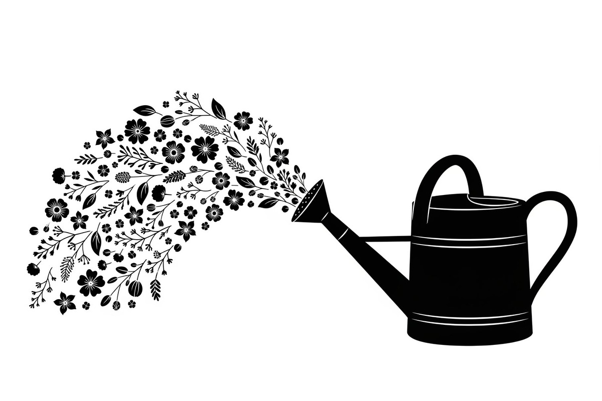 Floral Watering Can Design Bundle, an Illustration by Gaye Art (Photo 23 of 31)