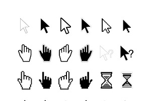 Large set of computer arrow cursors, an Icon by BestPics
