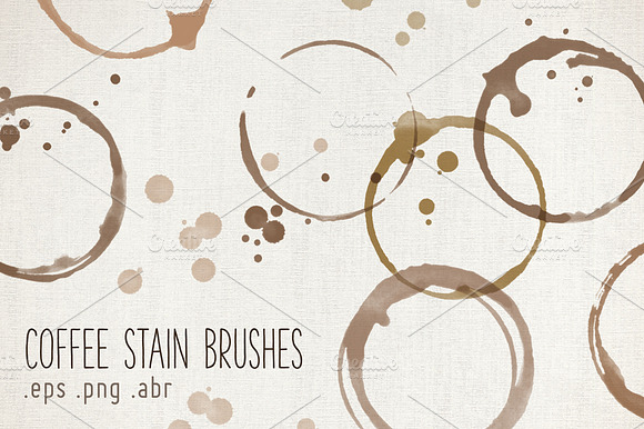Coffee Stain Brushes preview 4