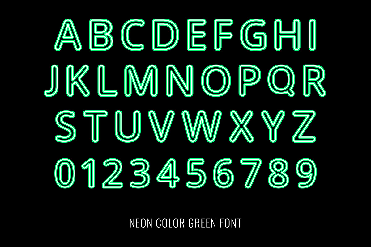 Neon Color Font family, a Symbol Font by Font Craft Studio (Photo 7 of 11)