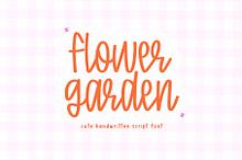 Flower Garden | Cute Script Font