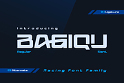 Bagiqu | Athletic Font, a Sans Serif Font by twinstd (Thumbnail 1 of 14)