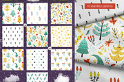 Happy Christmas Trees Collection, a Decorative Illustration by Gulnara Sabirova (Thumbnail 3 of 13)