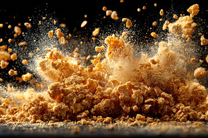 Golden Cookie Crumbs Explosion, a Food & Drink Photo by Ales Munt