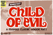 Child of Evil - Modern Horror Font, a Blackletter Font by Remedy667 (Thumbnail 1 of 6)