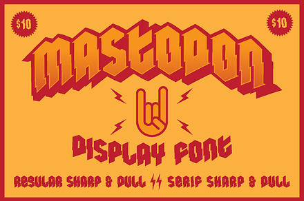 Mastodon Display Font, a Serif Font by TriDub Design Co.