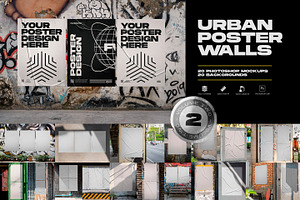 Urban Poster Wall Mockups 2