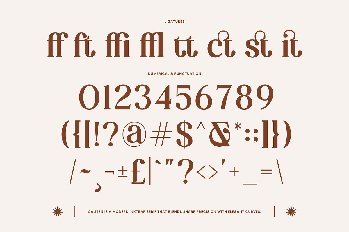 Caliten – Modern Inktrap Serif, a Serif Font by Mahesans Co (Photo 10 of 10)