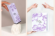 Lotus Flower sketch line art, a Decorative Illustration by LiiaLonn Studio (Thumbnail 3 of 3)