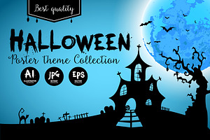 Halloween poster set #3