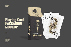 Playing Card Packaging Mockup
