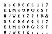HandDeco Shadow, a Sans Serif Font by Satchel & Sage (Thumbnail 5 of 5)