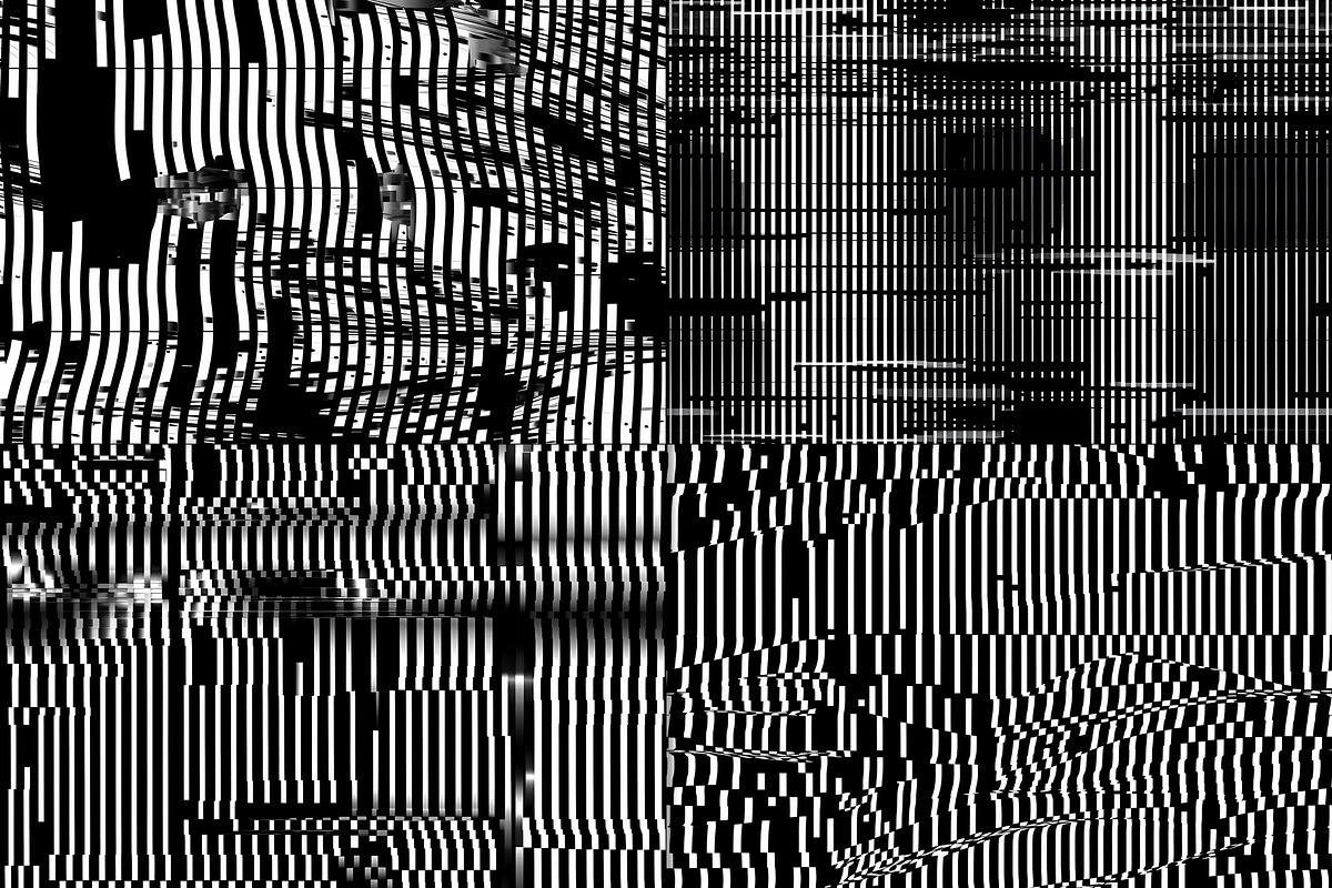20 Seamless Broken B/W TV Patterns, a Pattern Graphic by Nordic Design (Photo 5 of 9)