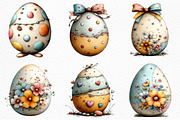 Whimsical Easter Eggs Clipart Png, an Illustration by Craft Nest (Thumbnail 5 of 8)