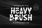 HEAVY BRUSH, a Script Font by Rochart (Thumbnail 1 of 13)