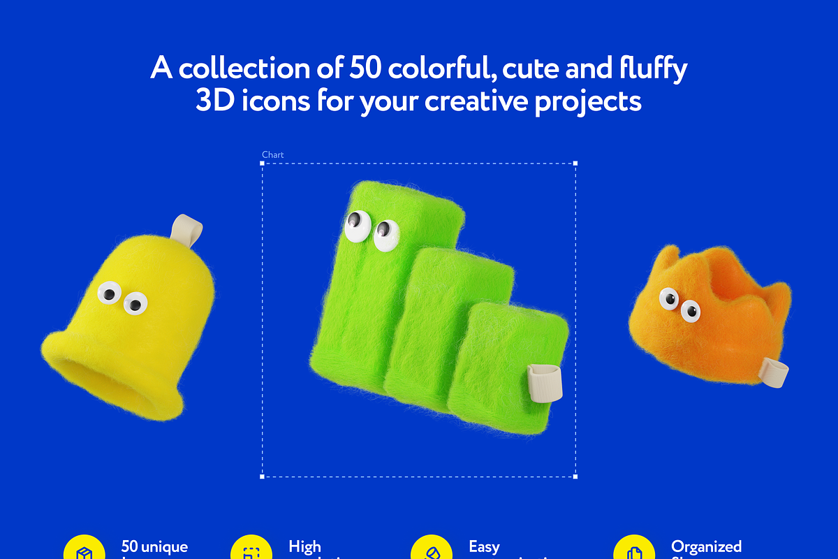 Fooksy Fluffy 3D Illustrations, a 3D by Welovegraphics (Photo 2 of 7)