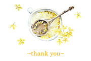 Golden Osmanthus Health Tea, a Food Illustration by Budogoshch (Thumbnail 8 of 8)