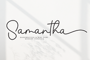 Samantha | Script Font, a Handwritten Font by Scratchones (Thumbnail 1 of 9)