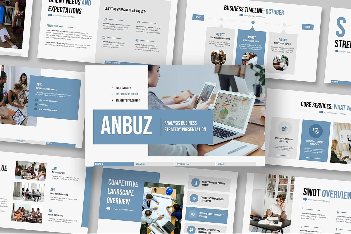 Analysis Business Strategy PPoint, a Presentation Template by Fit-tee (Photo 1 of 10)