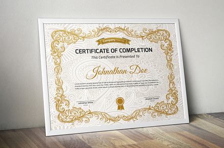 Certificate Word | PSD | AI, a Stationery Template by Curve Design