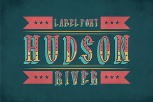 Hudson Vintage Label Typeface