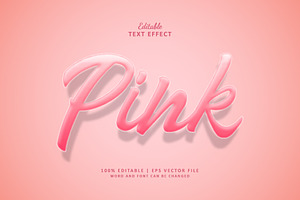 Text Effect Pink