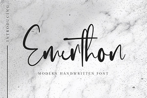 Emerthon - Modern Handwritten Font