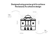 US Landmark Icons, an Outline Icon by Prosymbols (Thumbnail 4 of 7)