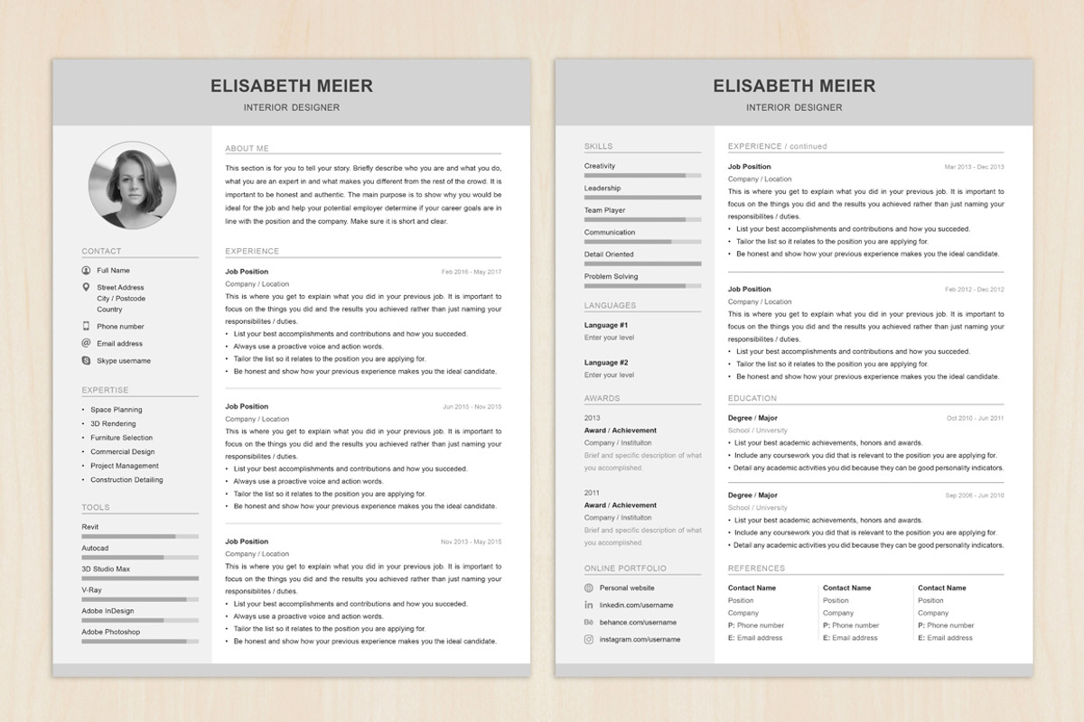 Professional Resume Template, a Resume Template by Resume Refresh (Photo 3 of 3)