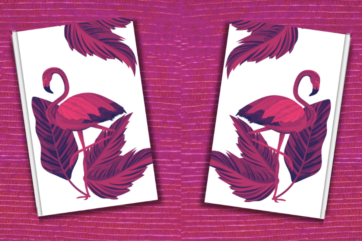Flamingo Notebook Canva Template, a Design Template by Milladale (Photo 1 of 5)